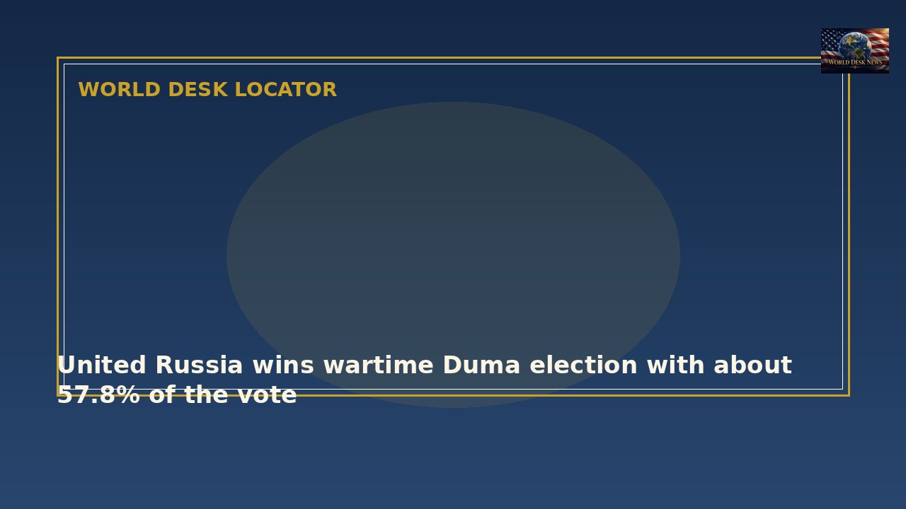 United Russia wins wartime Duma election with about 57.8% of the vote
