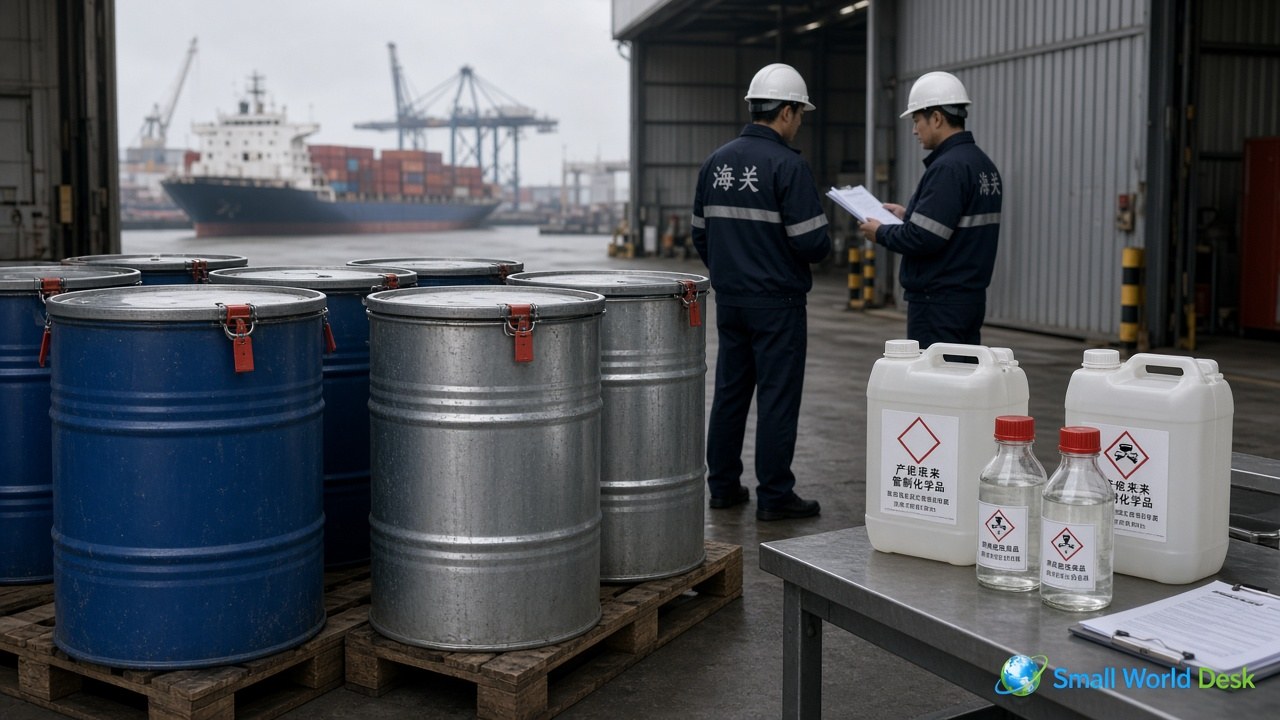China adds two drug-precursor chemicals to its export-permit list for the U.S., Mexico, and Canada