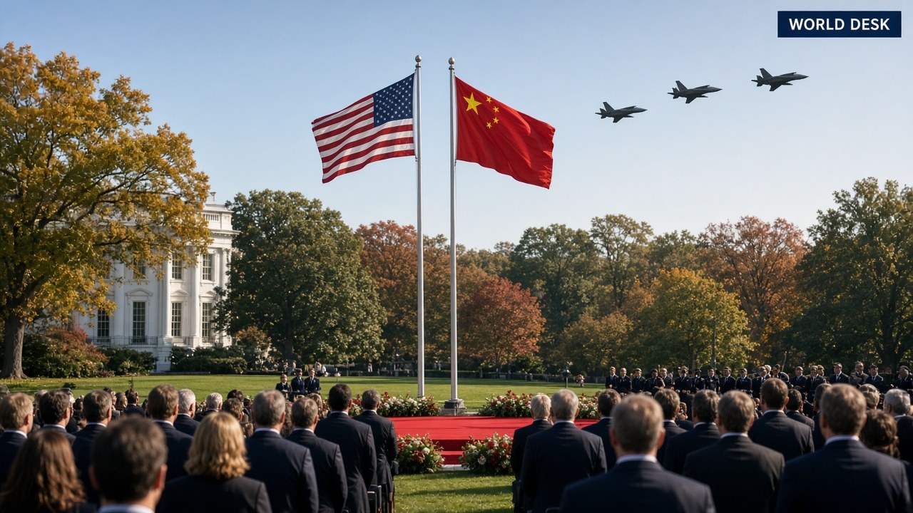At the White House, Xi says U.S.–China interests are “deeply intertwined” and calls for “healthy” competition as Trump hails a “truly great friendship”