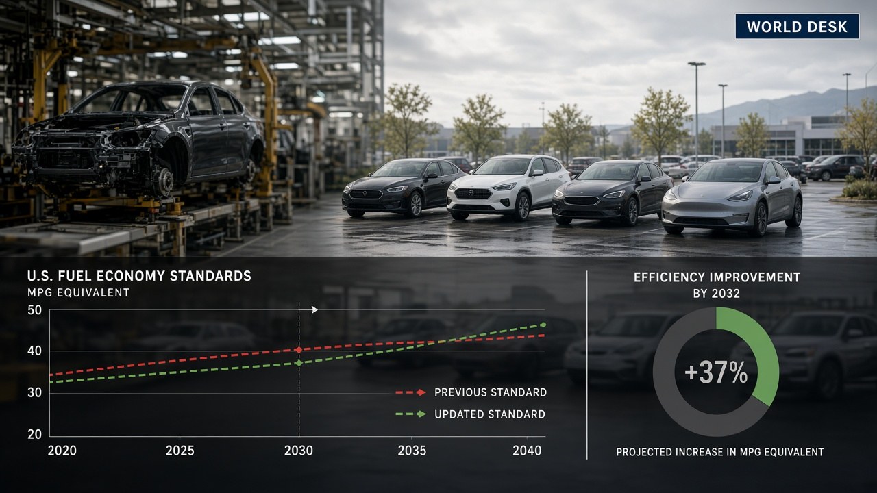Trump says he approved new fuel-economy standards that “terminate” the Biden electric-vehicle mandate