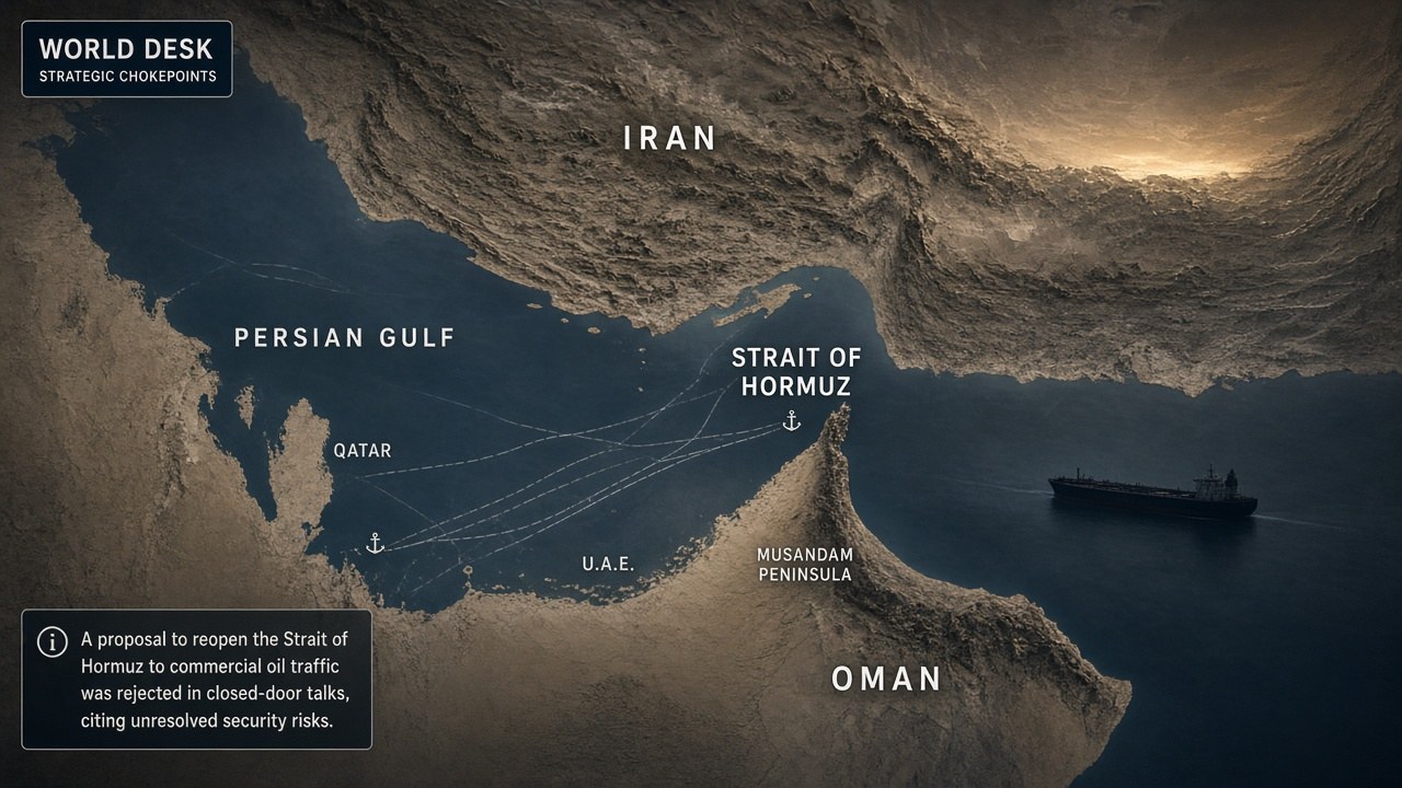 Trump rejects Iran’s seven-day plan to reopen the Strait of Hormuz, saying Tehran wants a deal because it is “losing so badly”