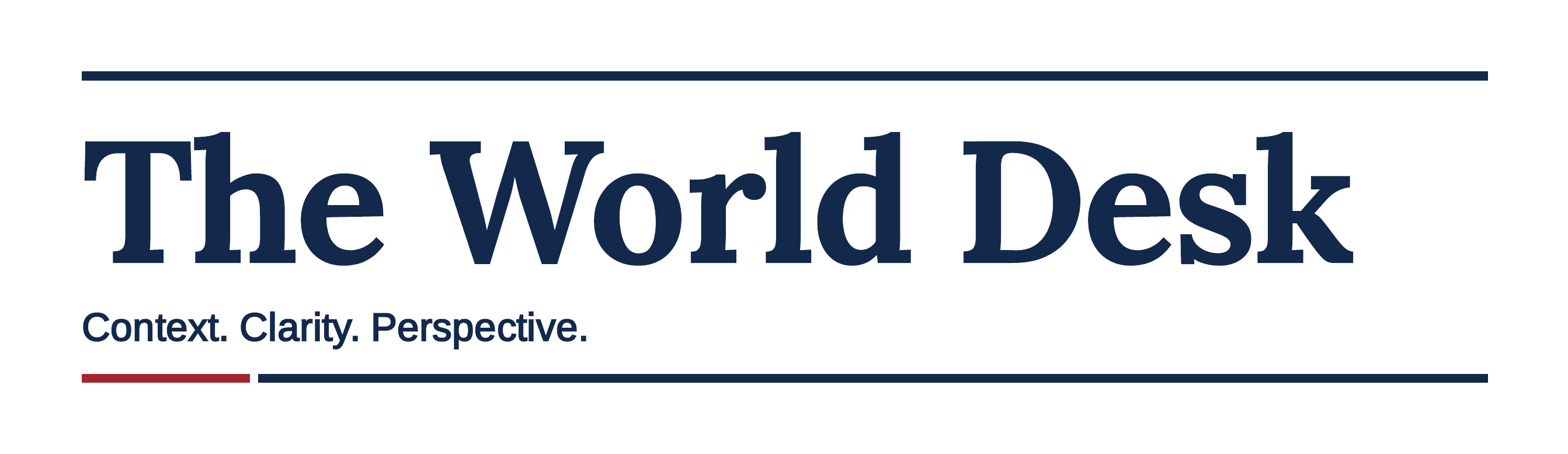 The World Desk — Context. Clarity. Perspective.