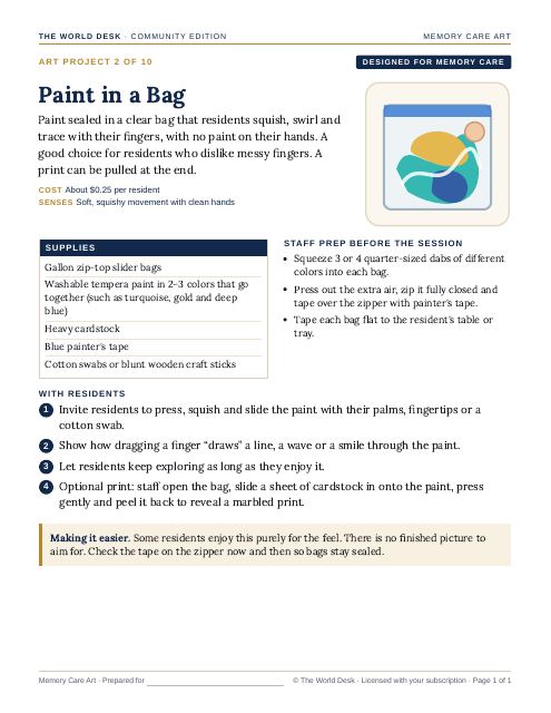 Preview of the first page: Art project