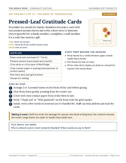 Preview of the first page: Art project