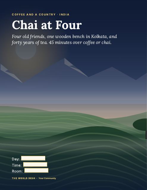 Preview of the first page: Poster, letter size · Tea garden hills