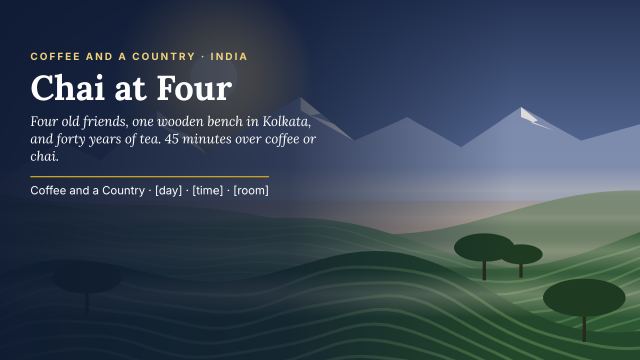 Preview of the first page: TV screen (1920 × 1080) · Tea garden hills