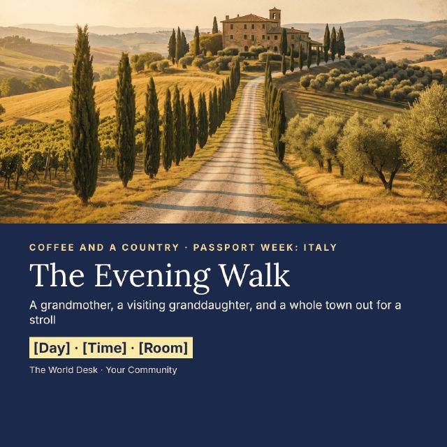 Preview of the first page: Square picture, 1080 × 1080, countryside picture