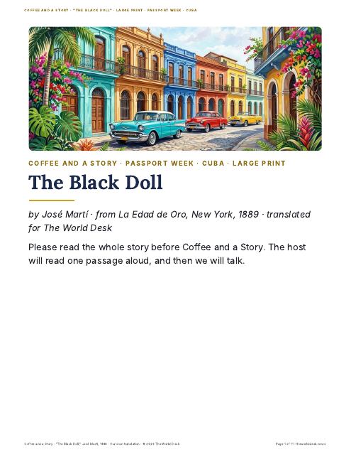 Preview of the first page: Full story, large print