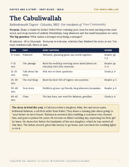 Preview of the first page: Host guide