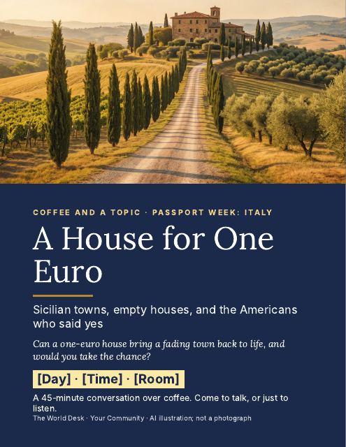 Preview of the first page: Poster, countryside picture