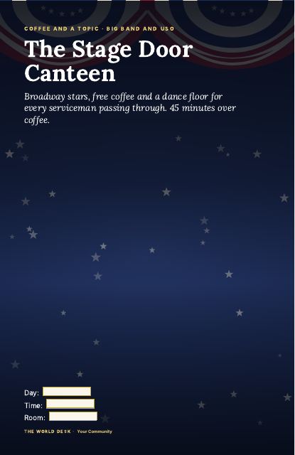 Preview of the first page: Poster, 11 × 17 · Canteen bunting