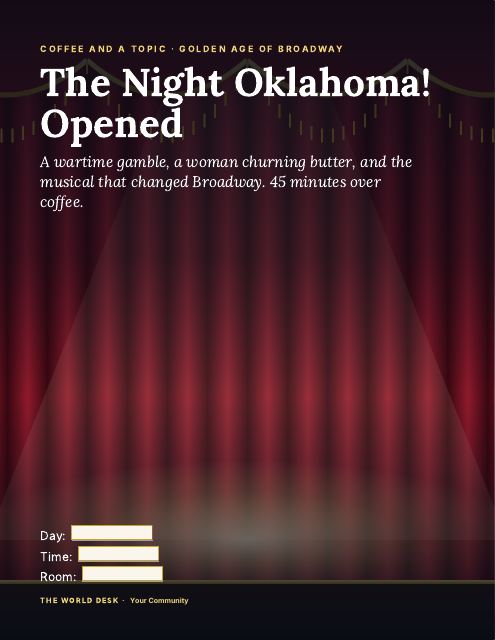 Preview of the first page: Poster, letter size · Red curtain
