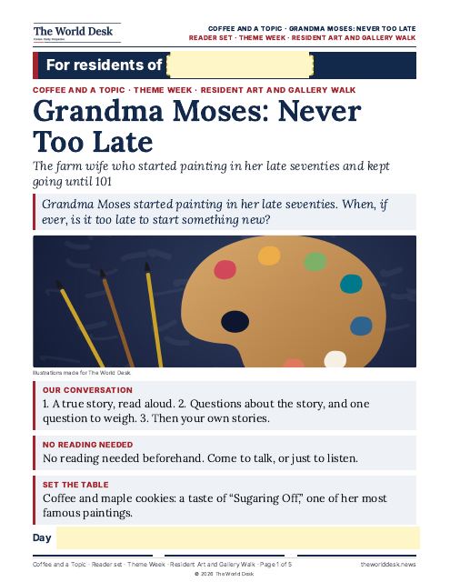 Preview of the first page: Reader set