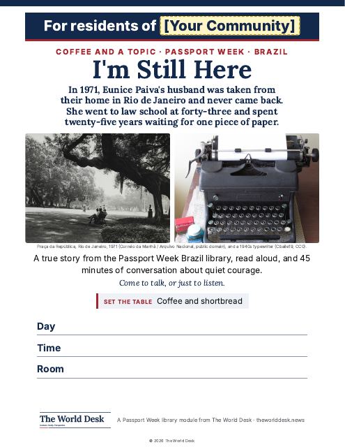 Preview of the first page: “I’m Still Here”: poster