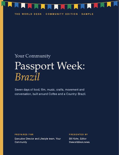 Preview of the first page: Passport Week: Brazil, the full kit