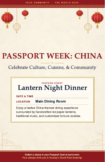 Preview of the first page: Passport Week poster, 11 × 17