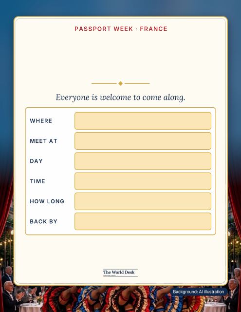 Preview of the first page: Outing or outdoor event: fillable poster, letter size
