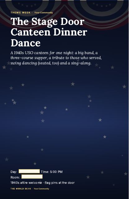 Preview of the first page: Poster, 11 × 17 · Canteen bunting