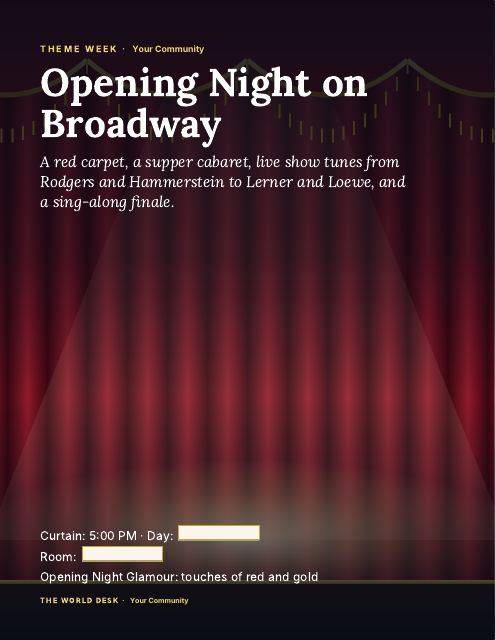 Preview of the first page: Poster, letter size · Red curtain