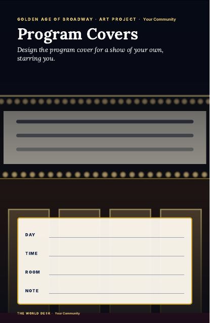 Preview of the first page: Program Covers · fillable poster, 11 × 17