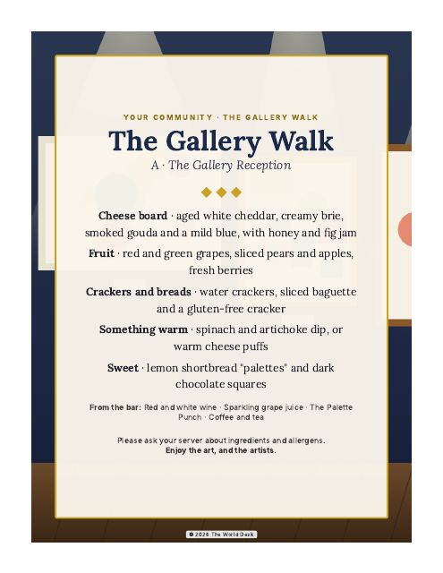 Preview of the first page: Menu Cards