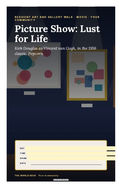 Preview of the first page: Picture Show: Lust for Life · poster, 11 × 17