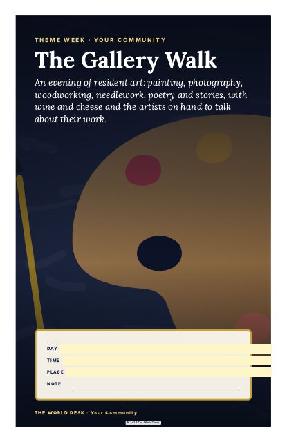 Preview of the first page: Poster, 11 × 17 · Artist palette