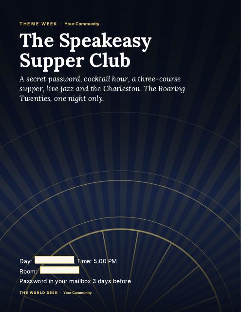 Preview of the first page: Poster, letter size · Art Deco sunburst