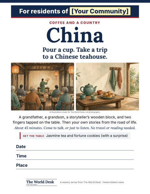 The China poster for Coffee and a Country.