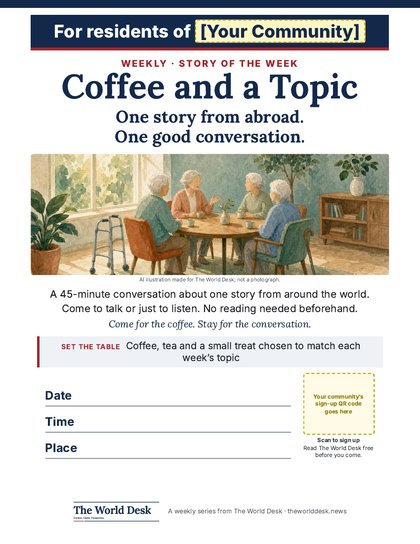 Coffee and a Topic poster